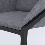 Silla TRI Tapizada/Pata Negra